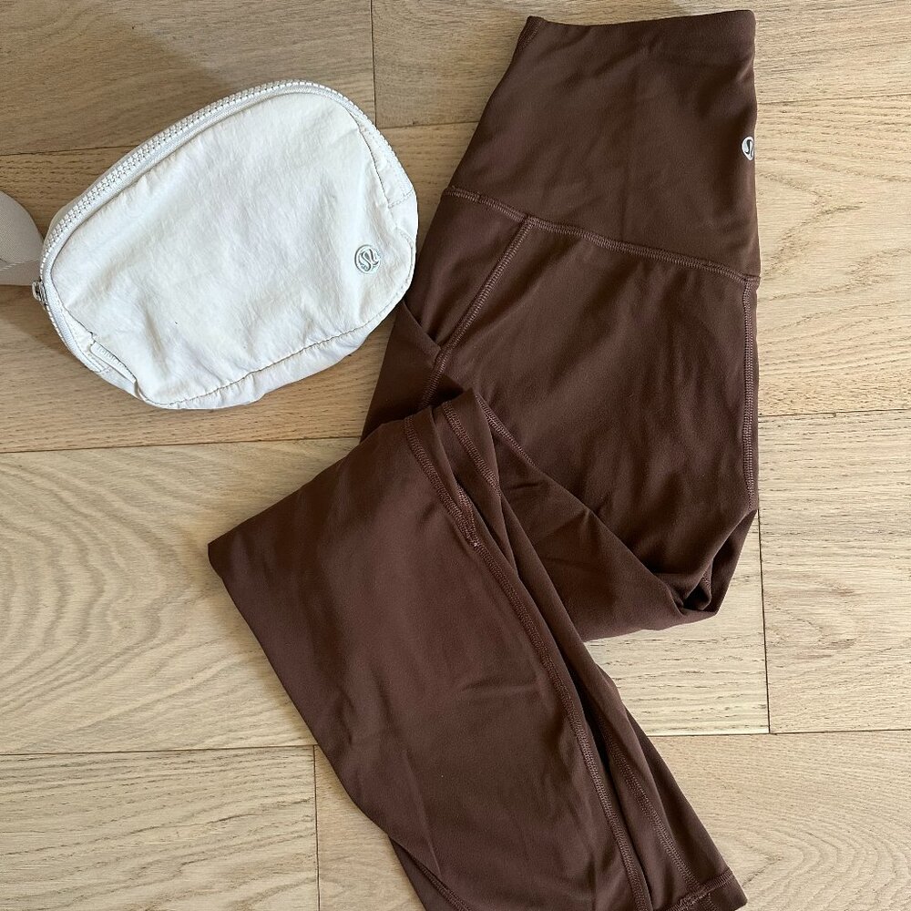 lululemon Align High-Rise Pant with Pockets 25" Java/Chocolate Brown - Size 8